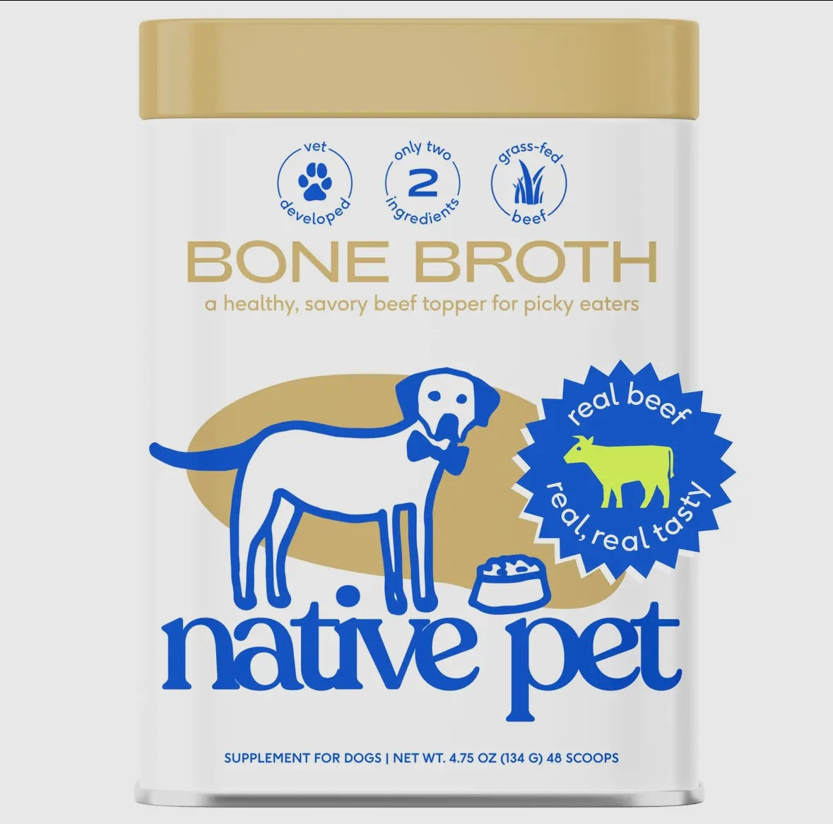Native pet beef bone broth