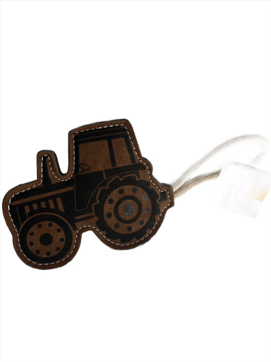 Leather Tractor Tuff Toy